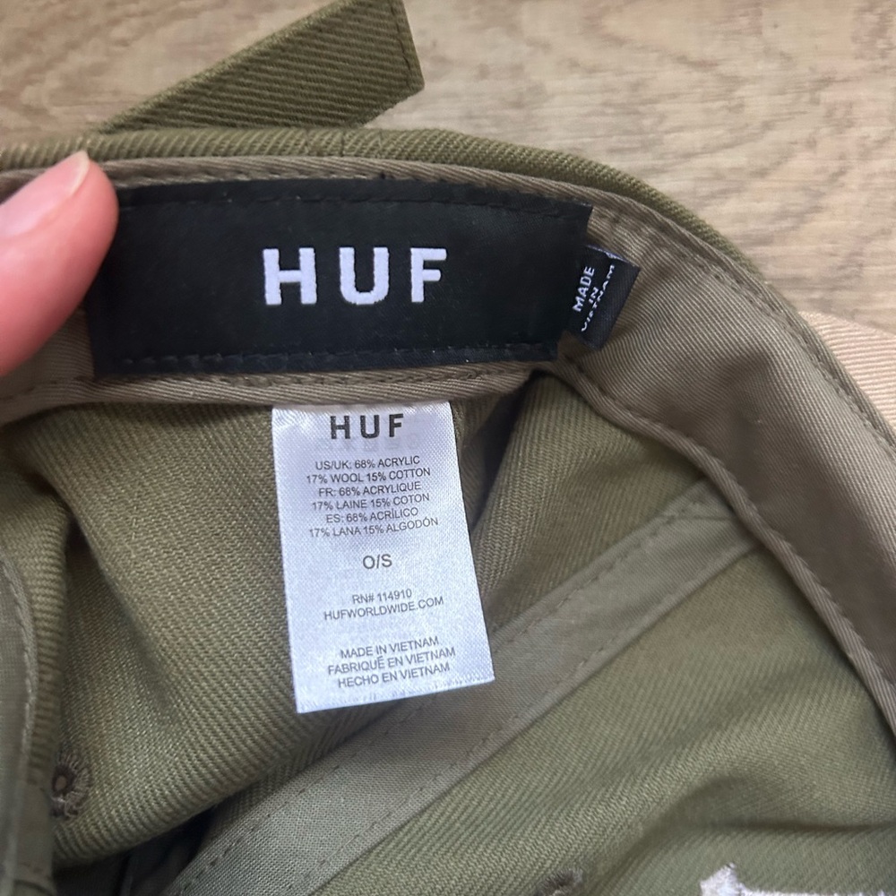 HUF Olive and Tan 6-panel Hat - Picture 3 of 3